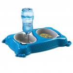 COMEDOURO P/ CAO PRATIC MEDIO AZUL