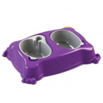 COMEDOURO P/ CAO PRATIC PEQUENO ROXO