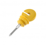 ISOLADOR GANCHO PARAF AMARELO 9CM 1X25UN