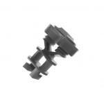 ISOLADOR TIPO VERGALHAO PRETO 1X25UN