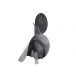 CHAPEU DE CANO GALO INOX