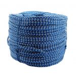 CORDA NYLON TRANCADA AZUL/BRANCA 08MM