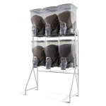 KIT DISPENSER FLEX 6PC 60L CINZA