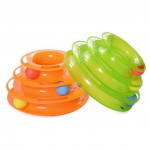 BRINQUEDO TORRE COM BOLINHAS LARANJA