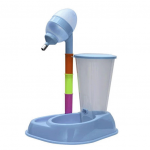 BEBEDOURO E COMEDOURO AJUSTAVEL AZUL