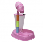 BEBEDOURO E COMEDOURO AJUSTAVEL ROSA