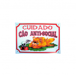 PLACA ADVERT. CAO ANTI SOCIAL