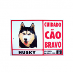 PLACA ADVERT. HUSKI
