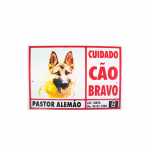 PLACA ADVERT. PASTOR ALEMAO